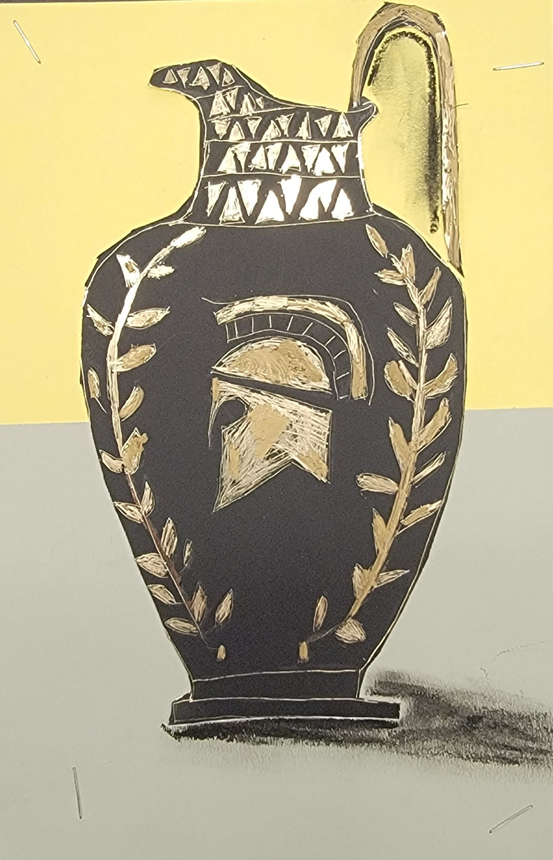 Greek Vases on Scratchboard